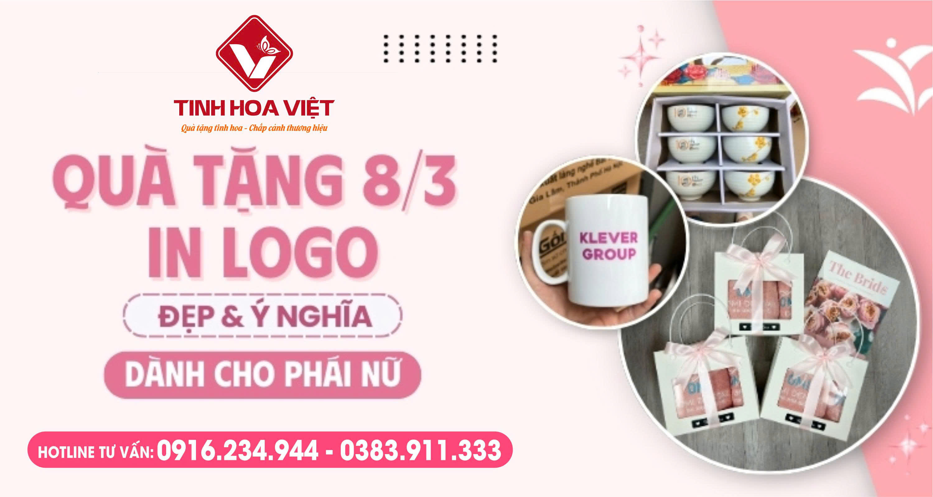 Quà Tặng 8/3 Cho Nhân Viên & Khách Hàng In Ấn Theo Yêu Cầu