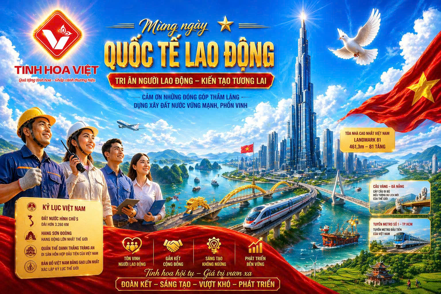 Mừng Ngày Quốc Tế Lao Động 1/5 – Tôn vinh giá trị người lao động Việt Nam