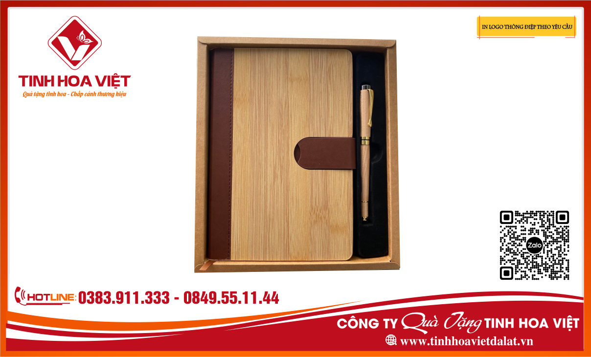 Sổ Da Quà Tặng và Sổ Sạc Dự Phòng - Quà Tặng Doanh Nghiệp Hot Hiện Nay Sỉ Lẻ Tại Đà Lạt và Các Tỉnh Thành Lân Cận