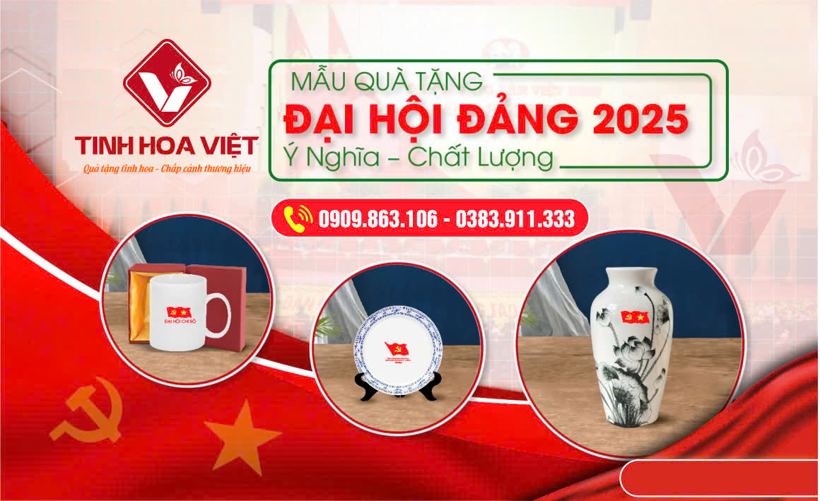 Bộ Sản Phẩm Quà Tặng Đại Hội Đảng Bộ Ý Nghĩa Sang Trọng