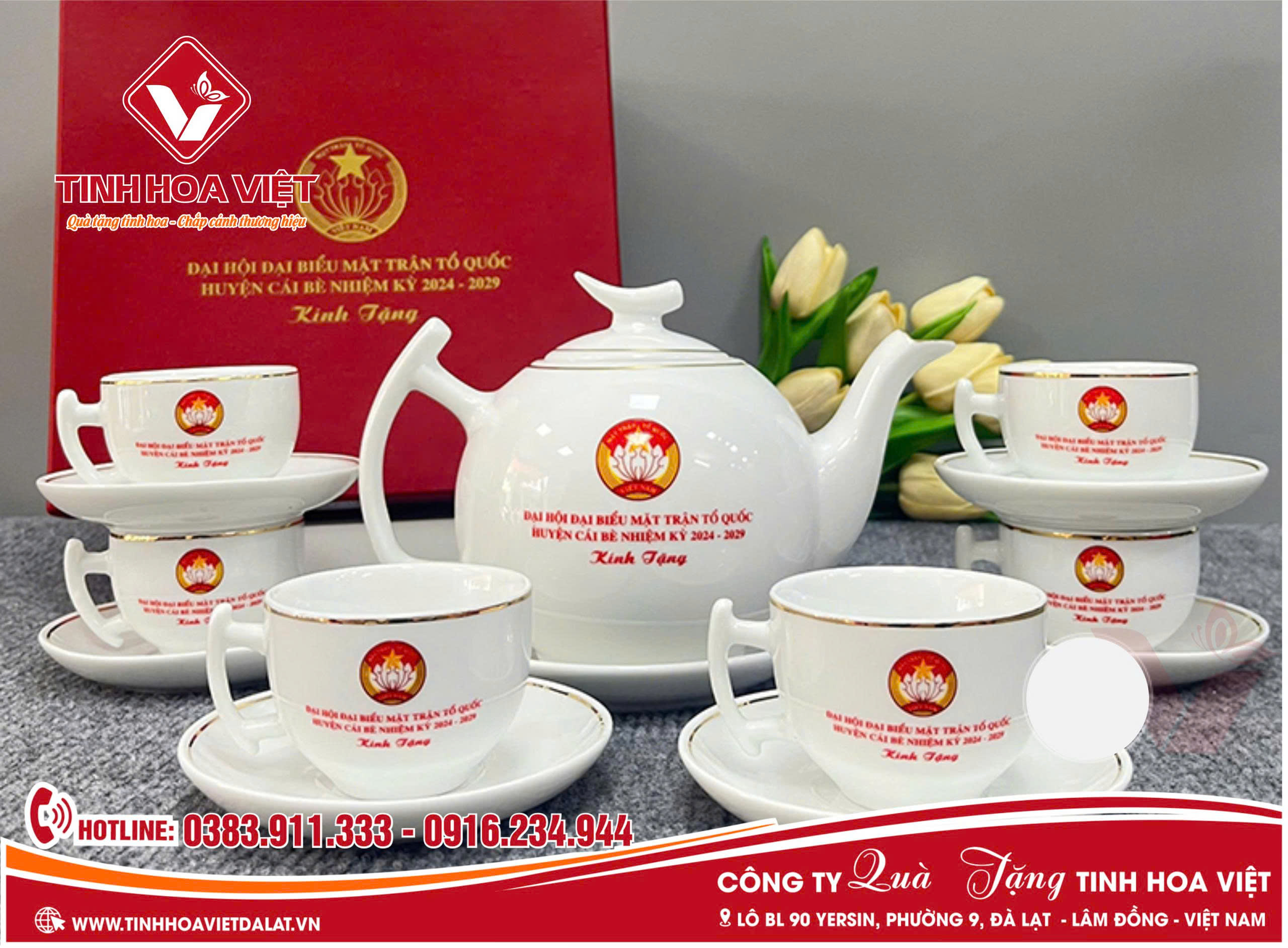 In Ấm Trà Kỷ Niệm – Quà Tặng Đại Hội Mặt Trận Tổ Quốc