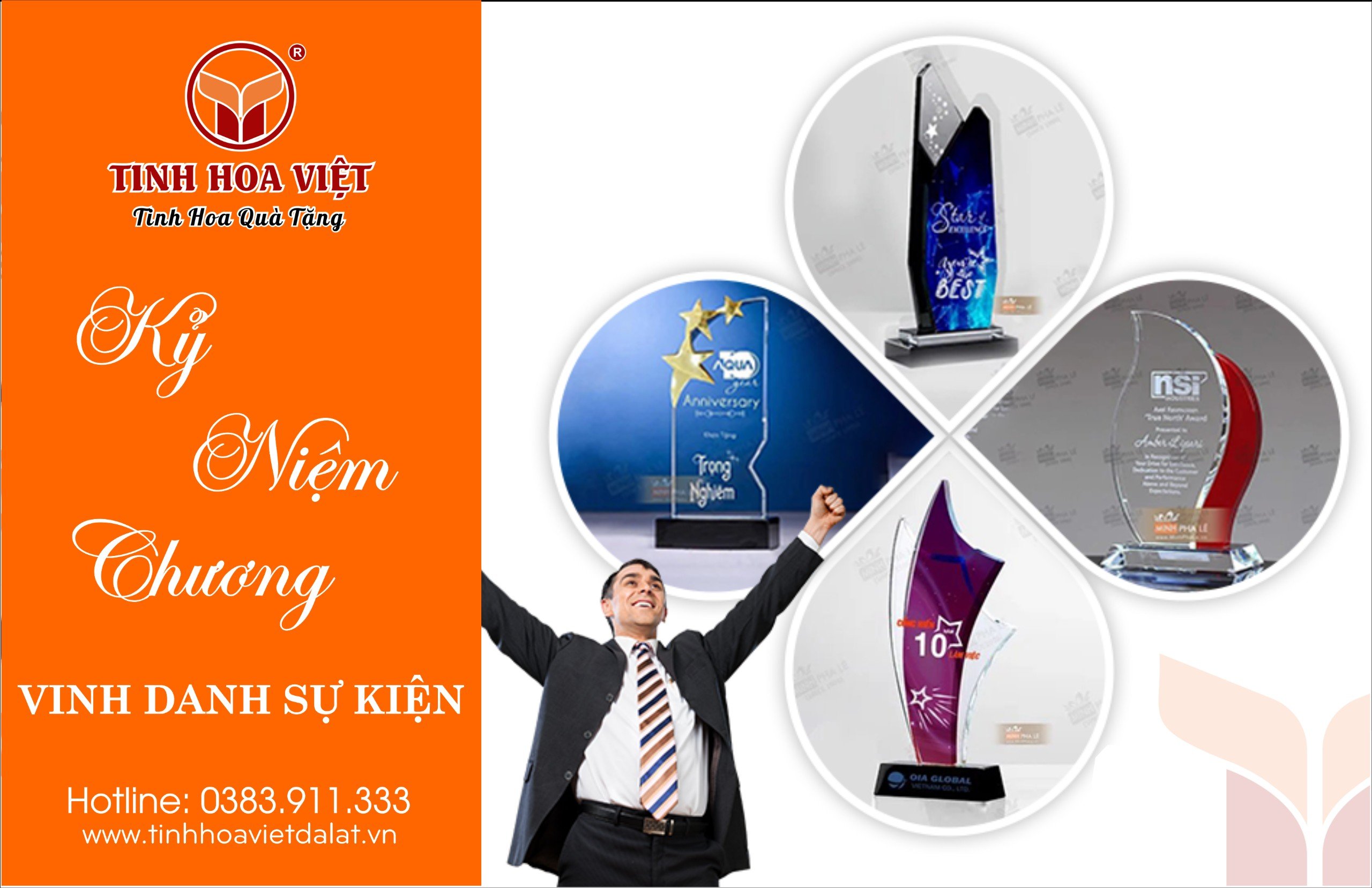 cúp vinh danh