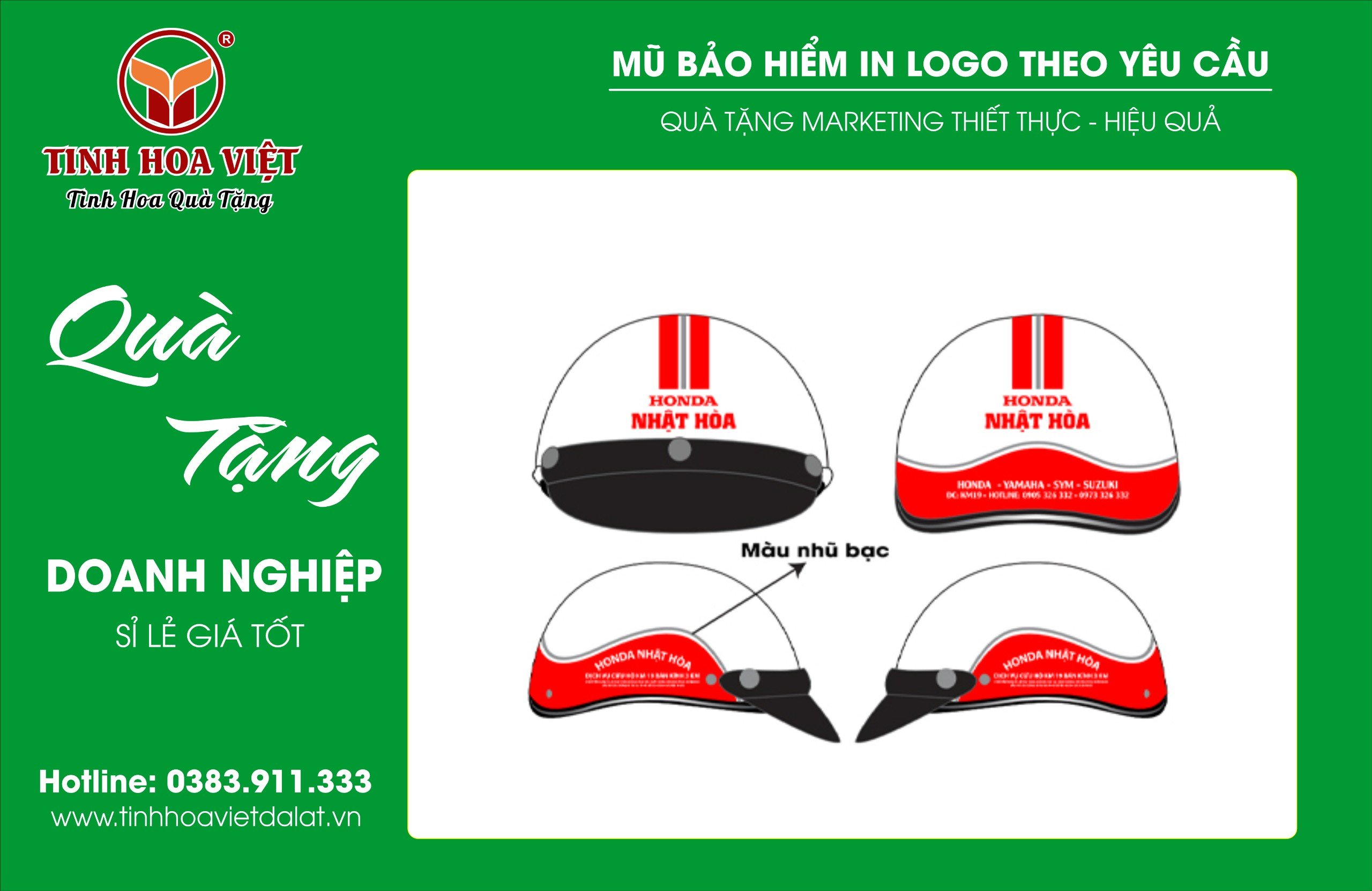 in mũ bảo hiểm