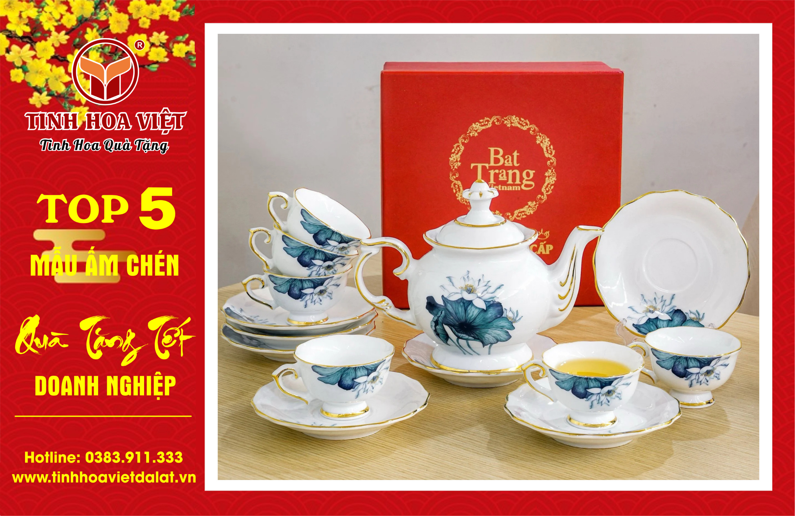 bộ ấm chén cát tường