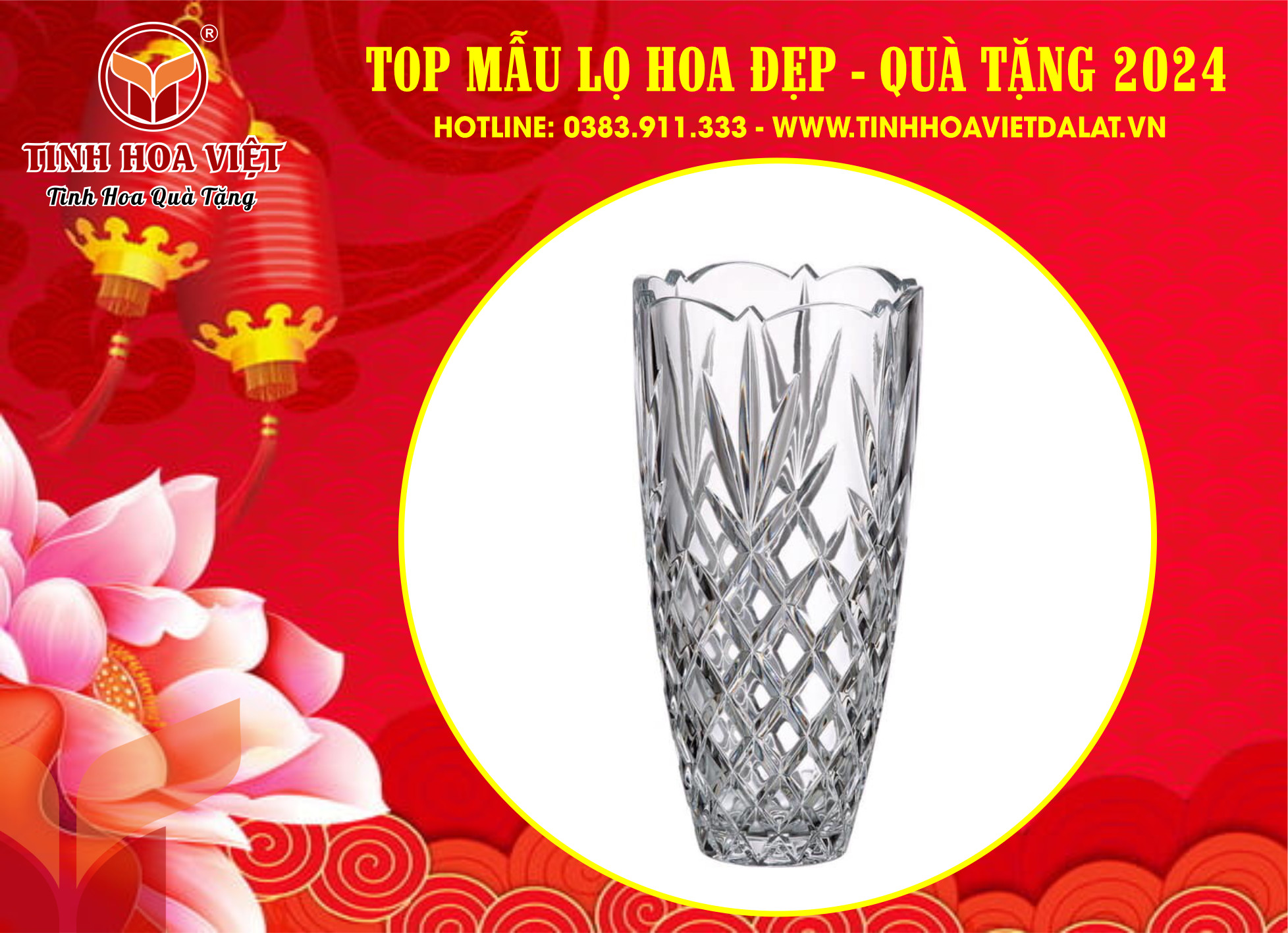 lọ hoa pha lê