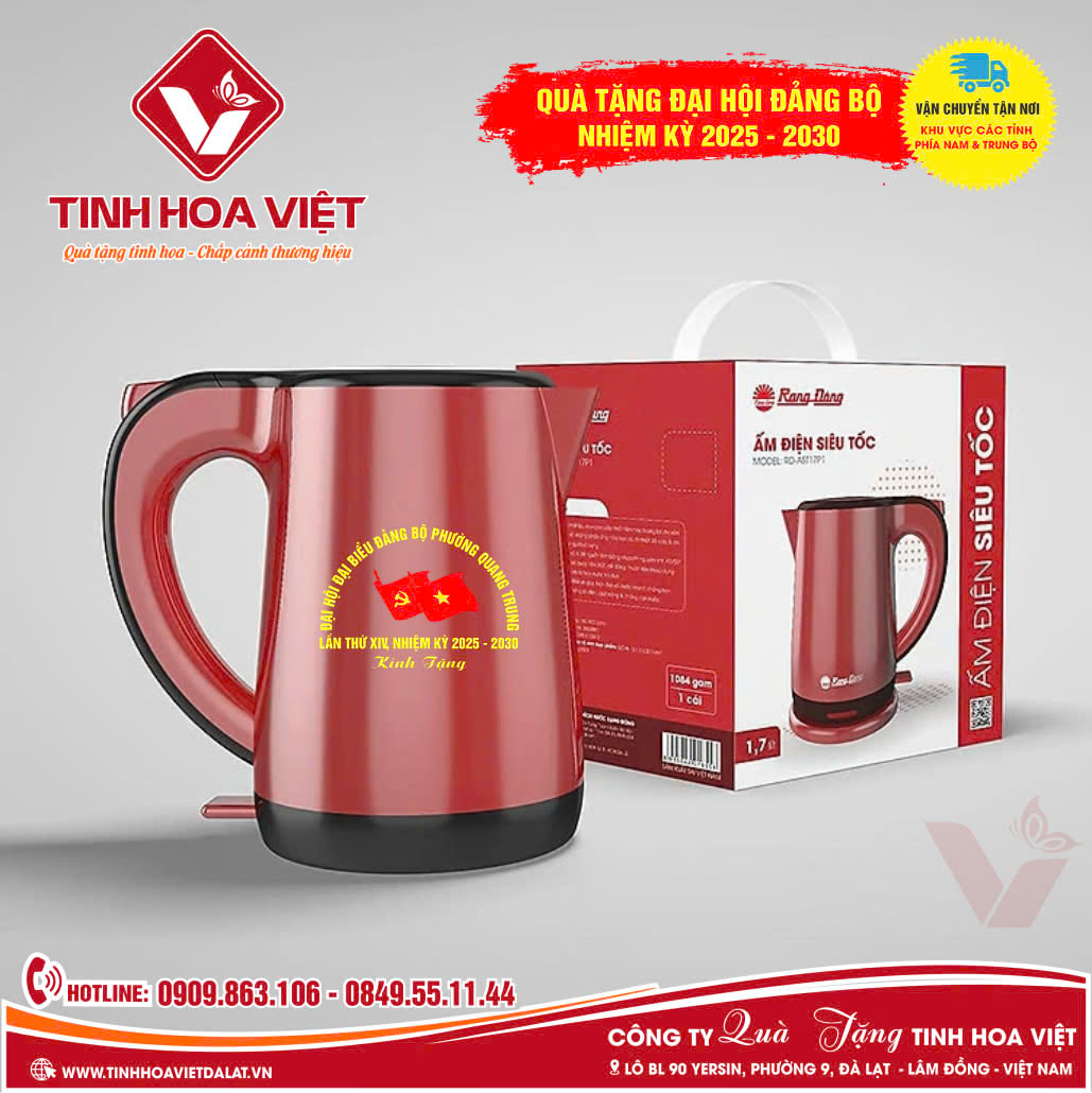 Dịch Vụ In Ấn Ấm Siêu Tốc Quà Tặng Đại Hội Đảng Bộ