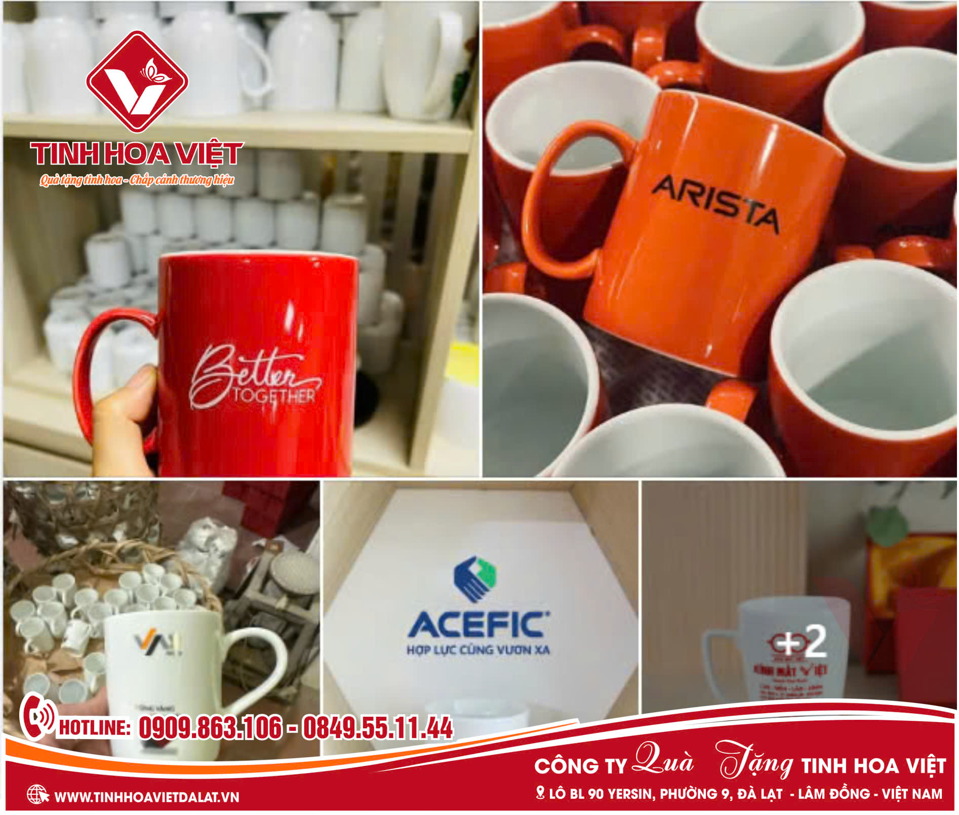 Cốc Sứ In Logo Quà Tặng Truyền Thông Hiệu Quả