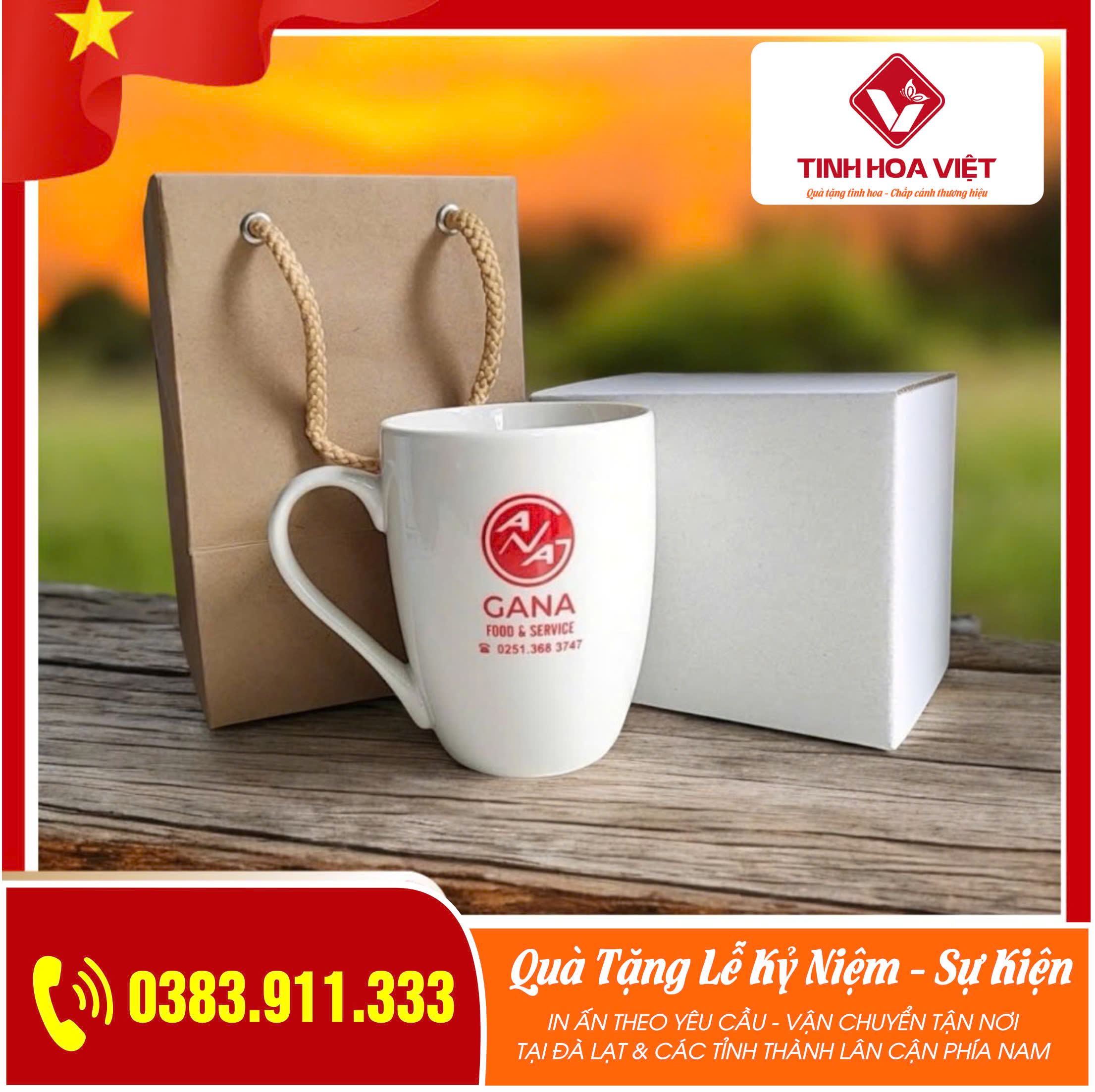Ly – Cốc Sứ, Thủy Tinh In Logo – Quà Tặng