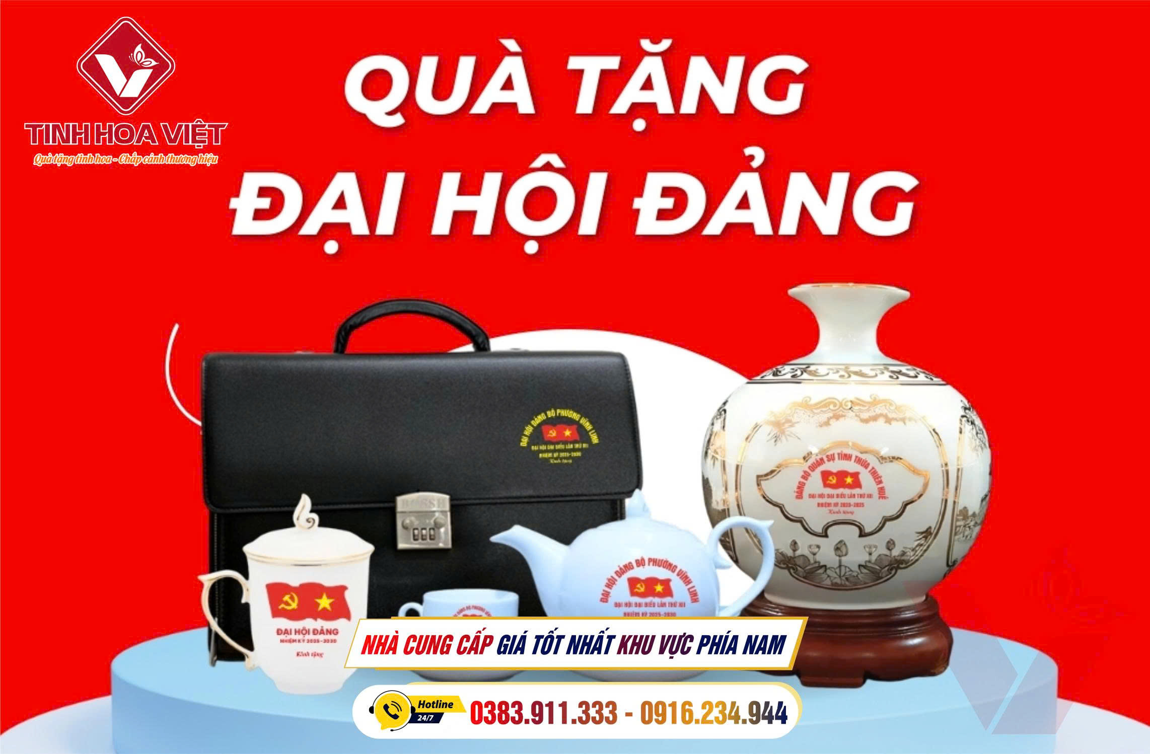 Xưởng Cung Cấp In Ấn Quà Tặng Đại Hội Đảng 2025 - 2030
