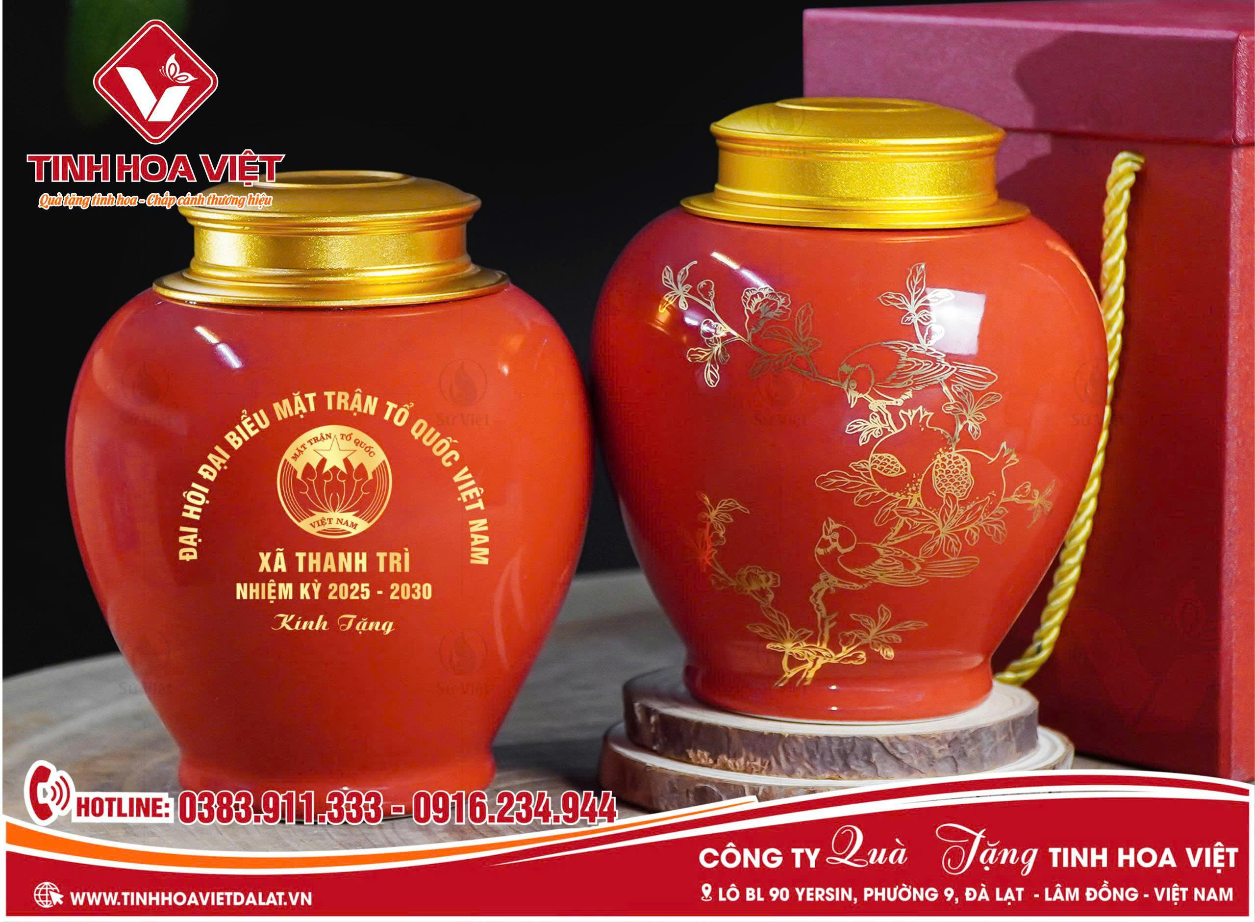 Hũ Đựng Trà – Quà Tặng Lưu Giữ Hương Vị Và Ý Nghĩa Đại Hội Mặt Trận Tổ Quốc