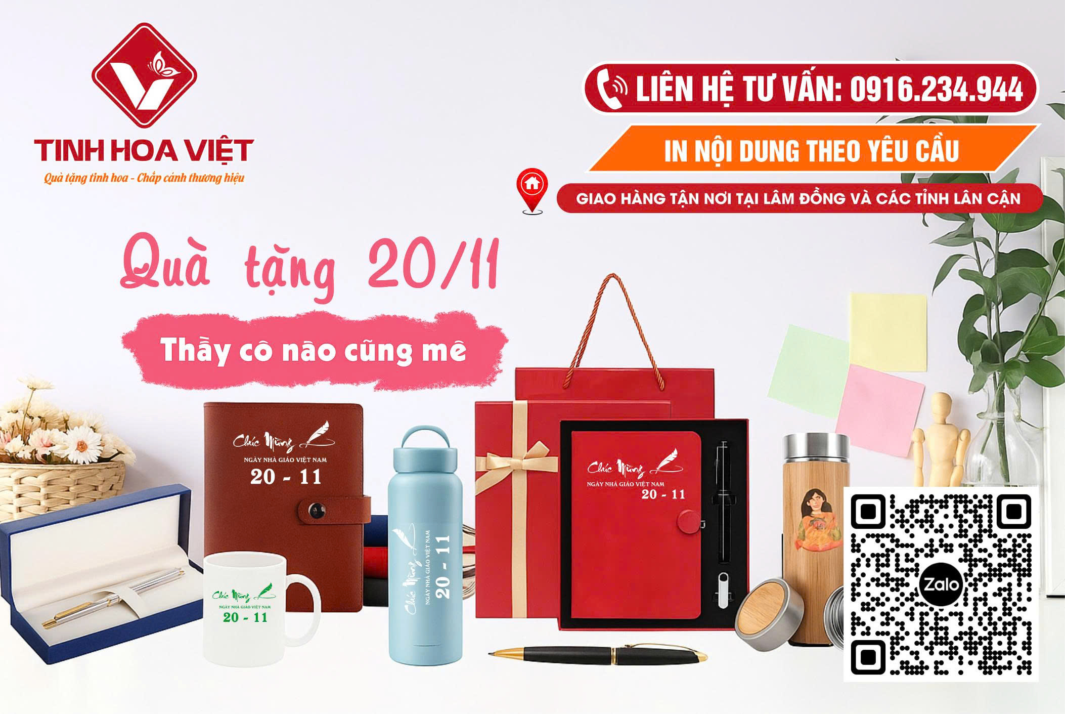 Top 5 món quà 20 - 11 in ấn ý nghĩa nhất năm 2025