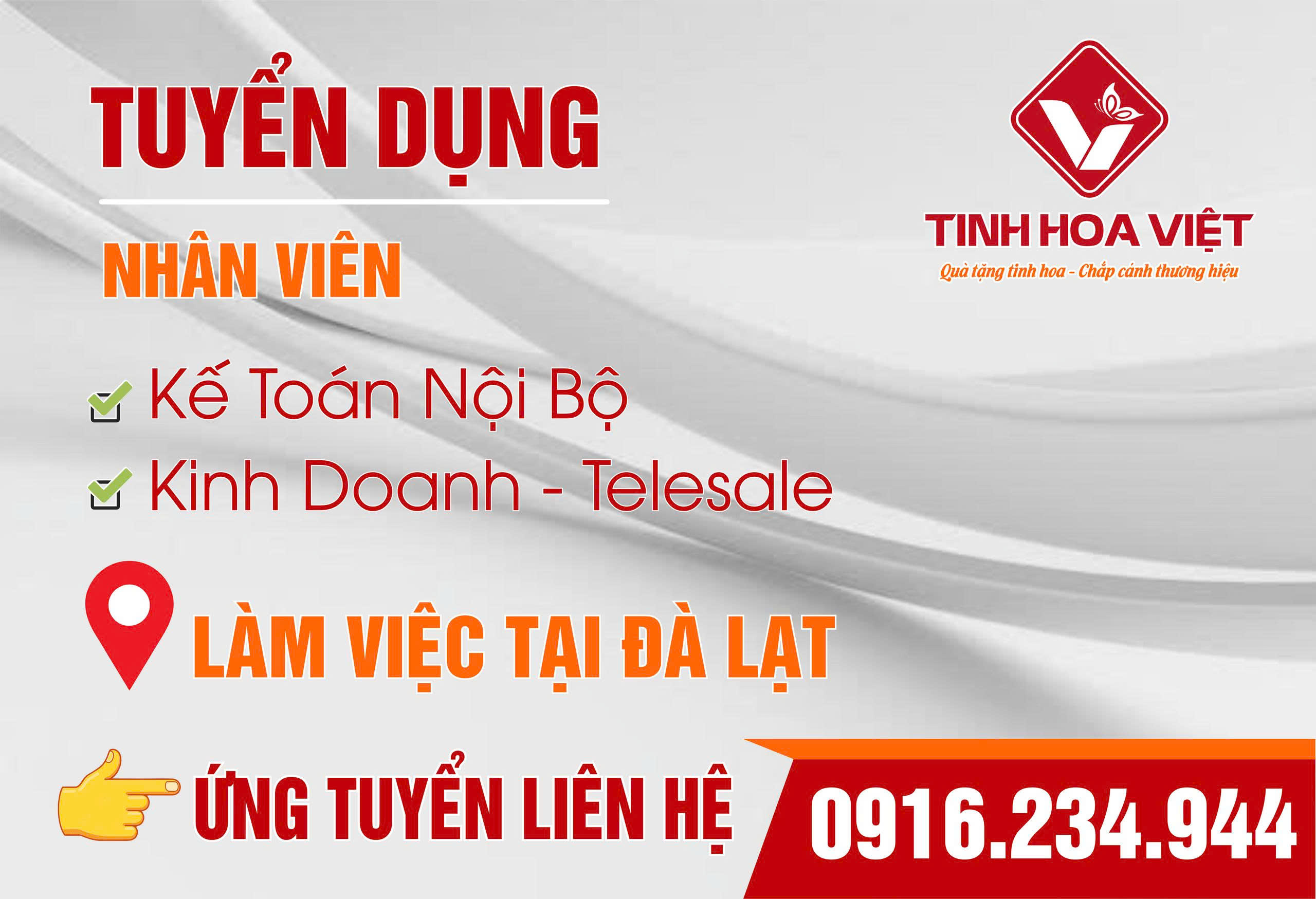 Tuyển Dụng Kế Toán - Nv Kinh Doanh Telesale 2026 Đà Lạt