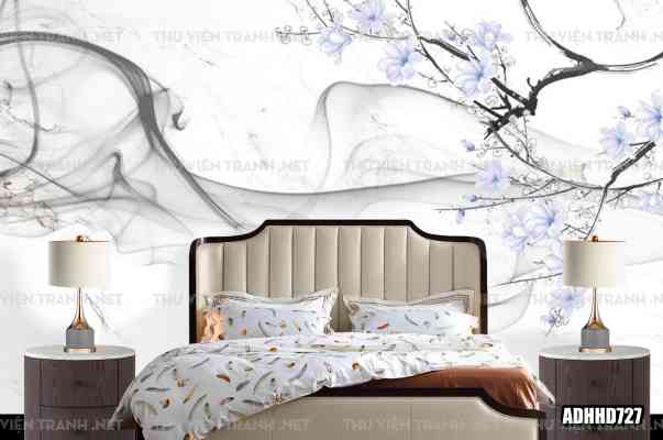 Tranh dán tường hoa đào 1
