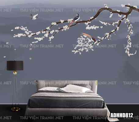 Tranh dán tường Hoa đào 2