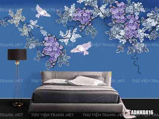 Tranh dán tường Hoa đào 2