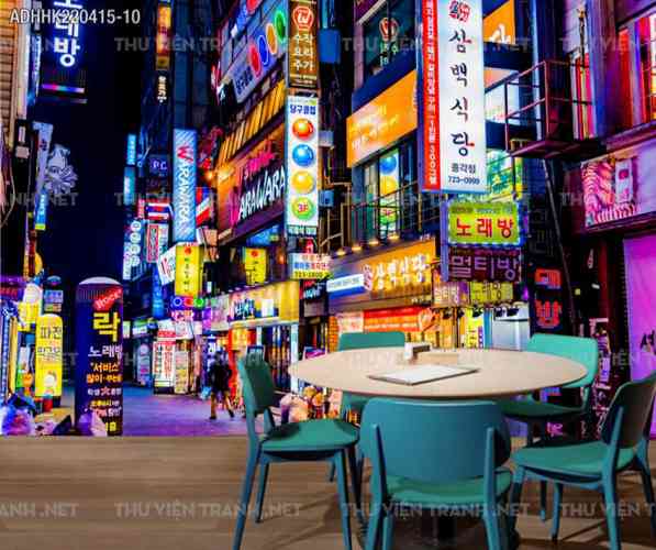 Tranh dán tường Hong Kong