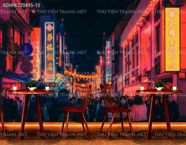 Tranh dán tường Hong Kong