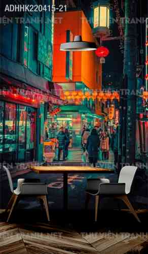 Tranh dán tường Hong Kong