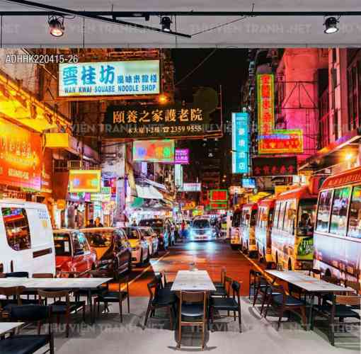 Tranh dán tường Hong Kong