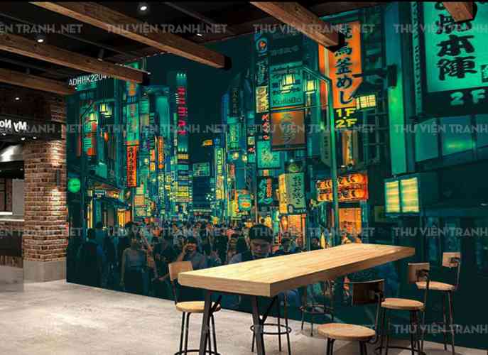 Tranh dán tường Hong Kong