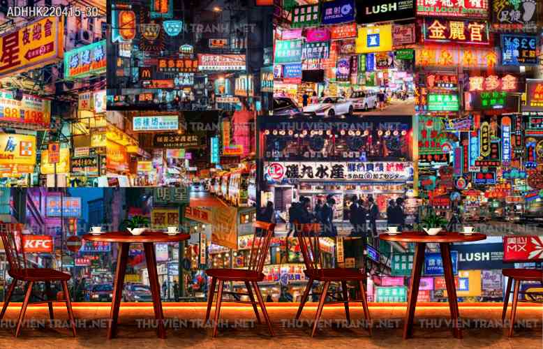 Tranh dán tường Hong Kong