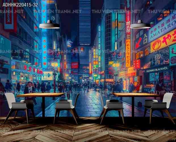 Tranh dán tường Hong Kong