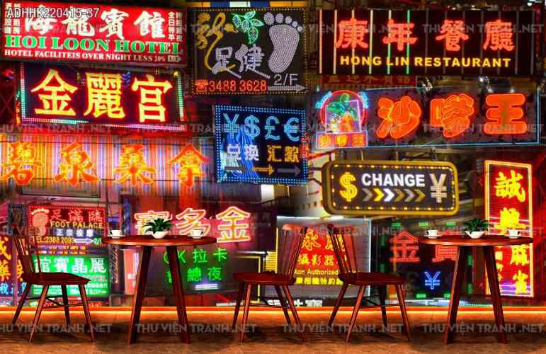 Tranh dán tường Hong Kong