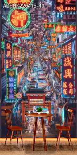 Tranh dán tường Hong Kong
