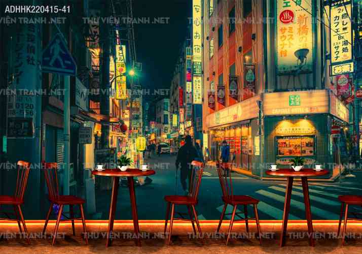 Tranh dán tường Hong Kong