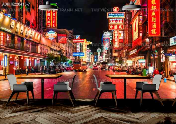 Tranh dán tường Hong Kong