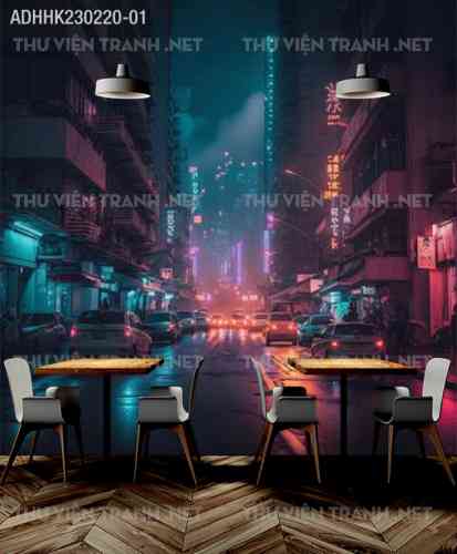 Tranh dán tường Hong Kong
