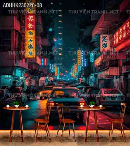 Tranh dán tường Hong Kong