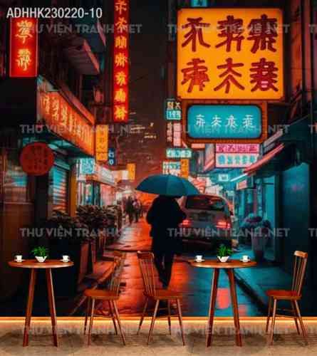 Tranh dán tường Hong Kong