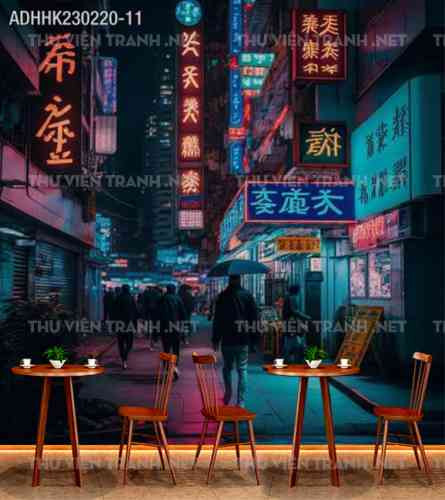 Tranh dán tường Hong Kong