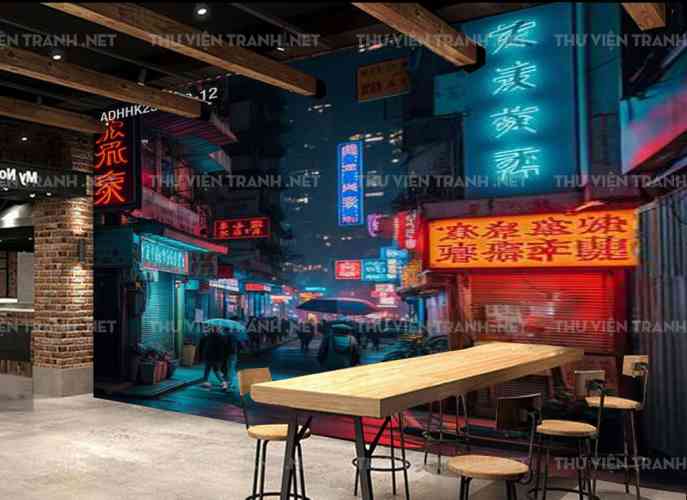 Tranh dán tường Hong Kong
