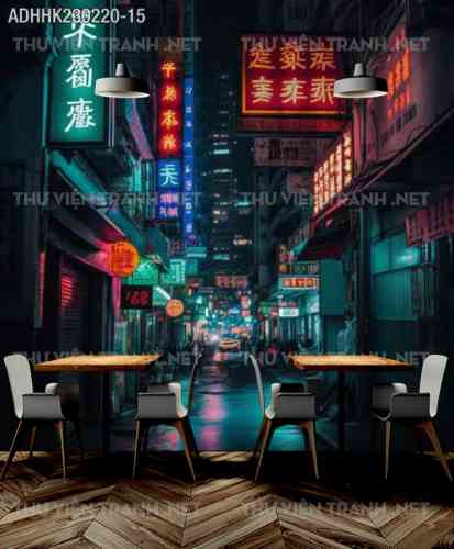 Tranh dán tường Hong Kong