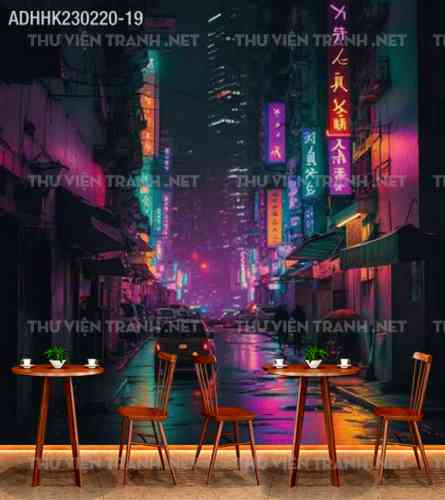 Tranh dán tường Hong Kong