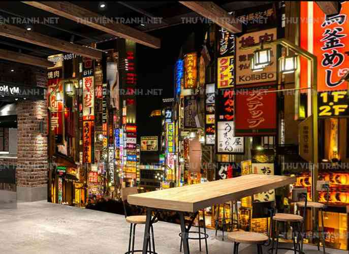 Tranh dán tường Hong Kong 1