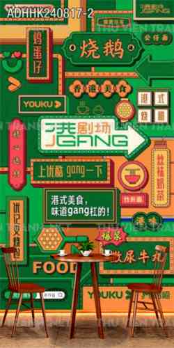 Tranh dán tường Hong Kong