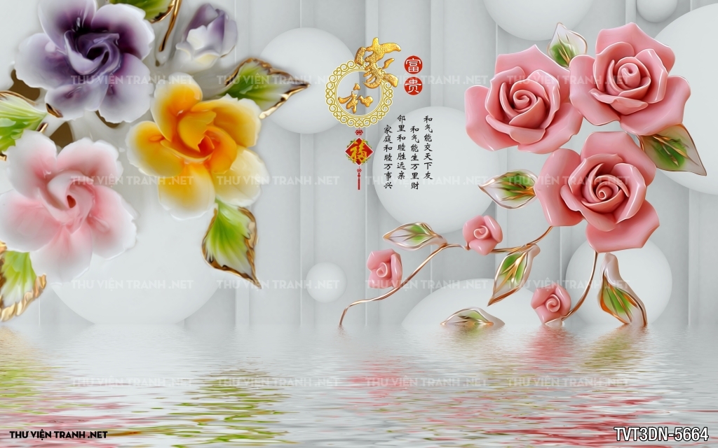 Tranh 3D giả ngọc