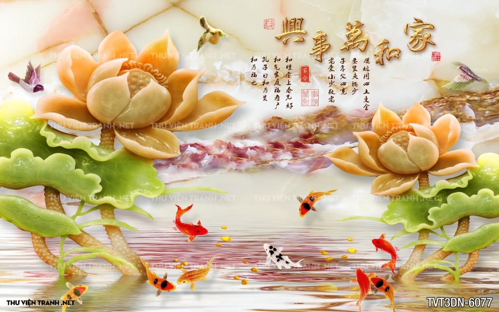 Tranh 3D giả ngọc2