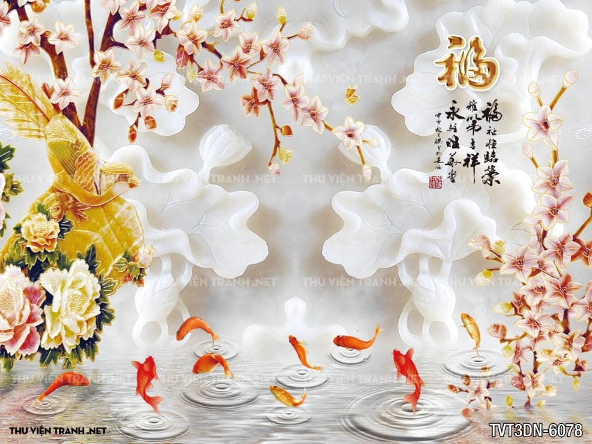 Tranh 3D giả ngọc2