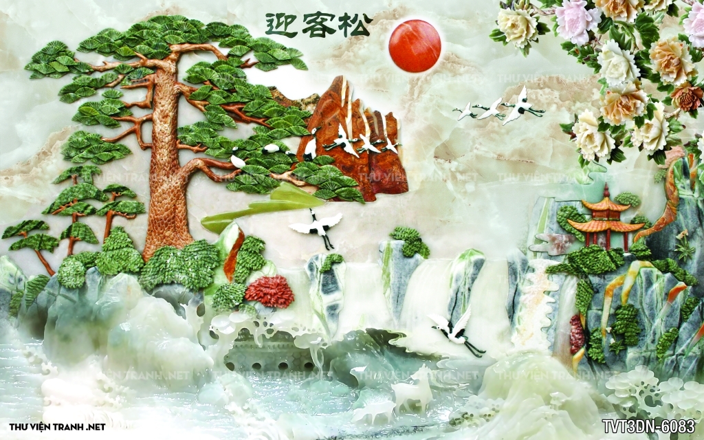 Tranh 3D giả ngọc2