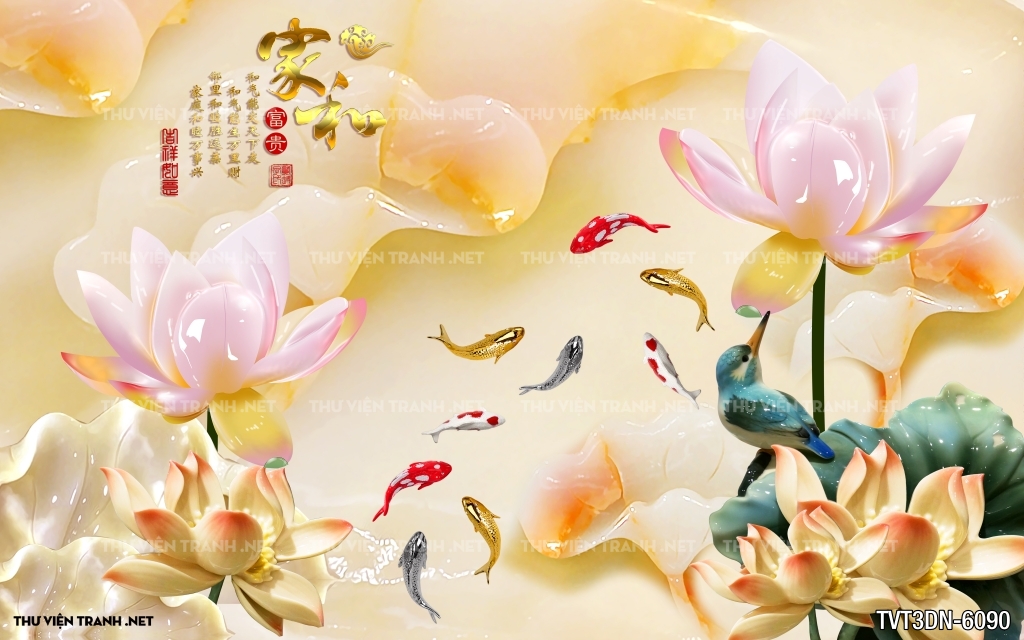 Tranh 3D giả ngọc2