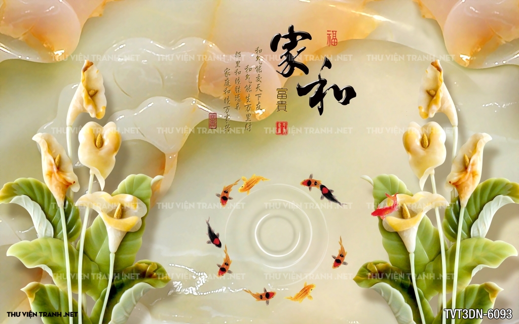 Tranh 3D giả ngọc2