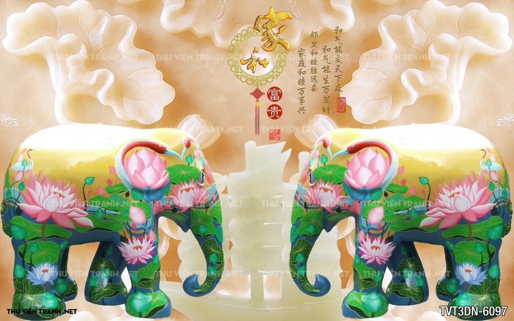 Tranh 3D giả ngọc2