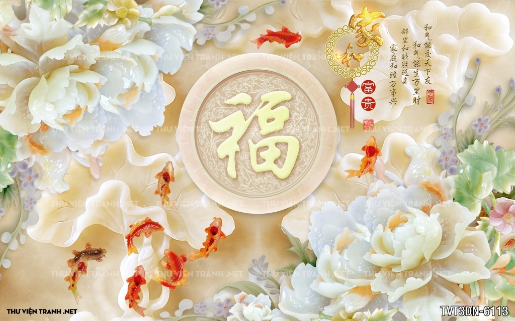 Tranh 3D giả ngọc2