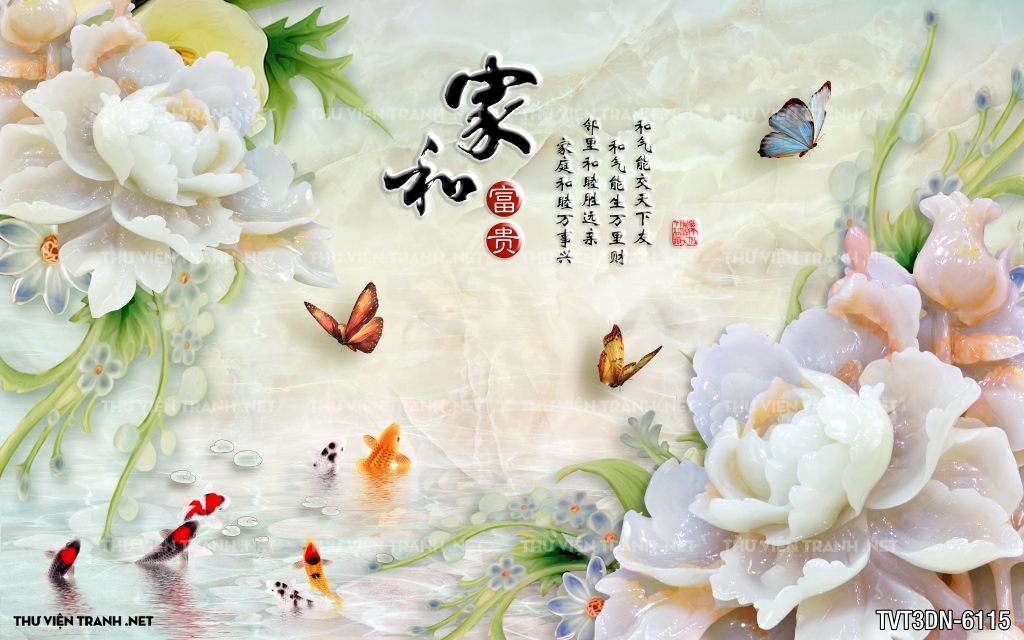 Tranh 3D giả ngọc2