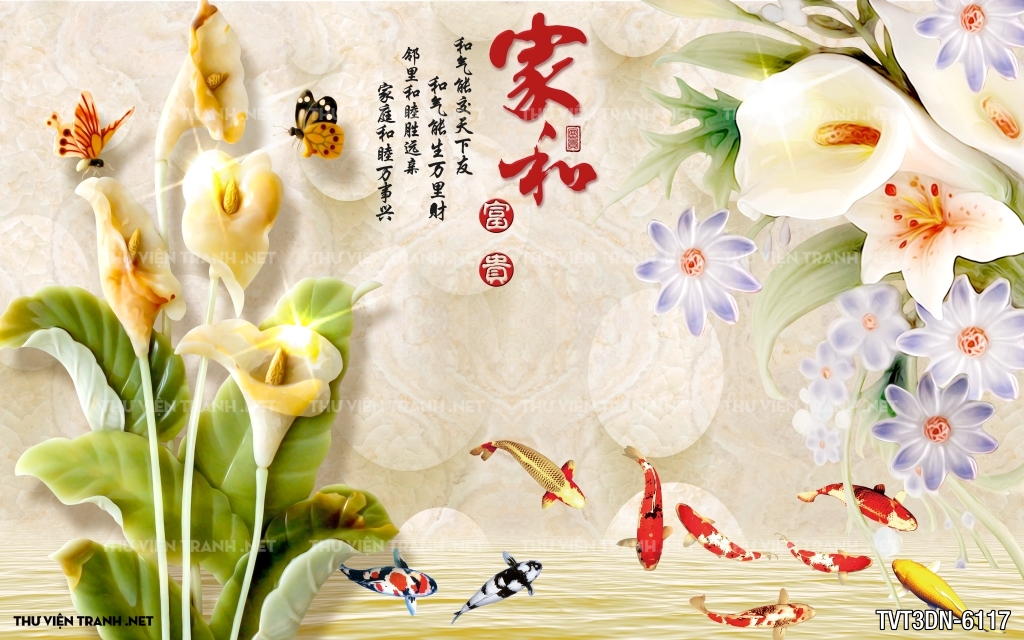 Tranh 3D giả ngọc2