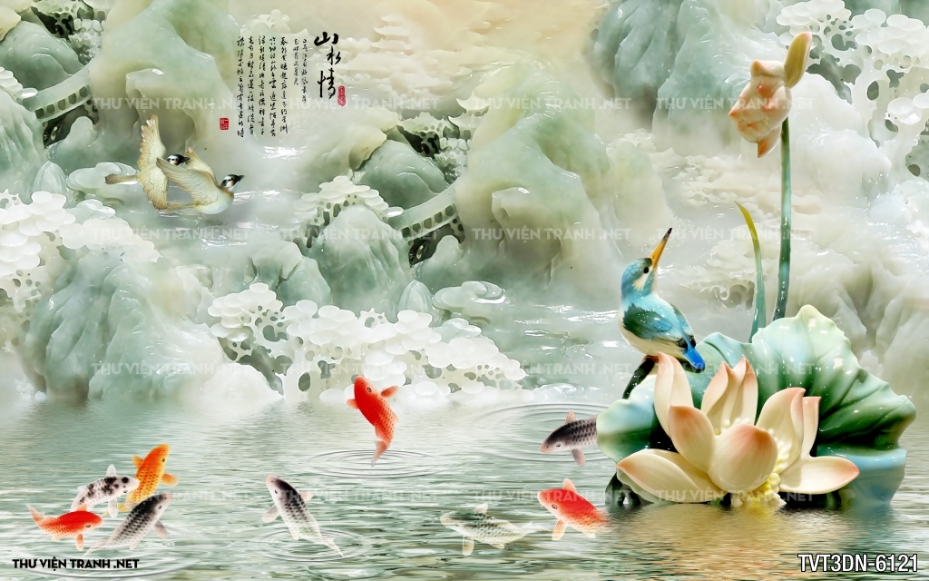 Tranh 3D giả ngọc2